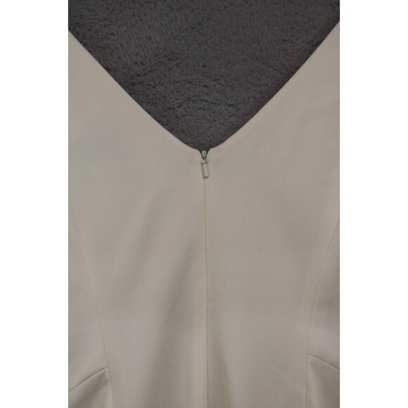 Bloomingdales Ivory A-Line Sleeveless Dress-Size 10/Petite-Lined - Picture 13 of 13